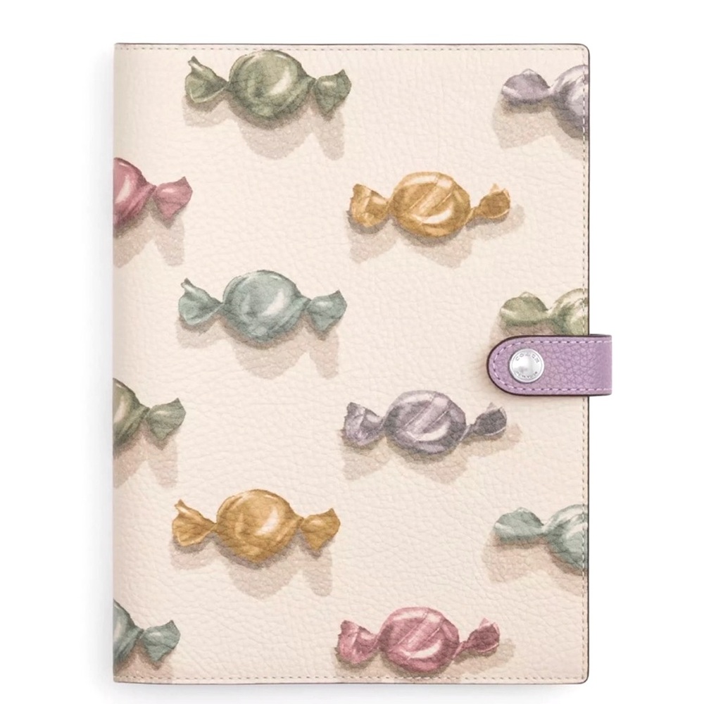 Coach Candy Print Notebook NWT